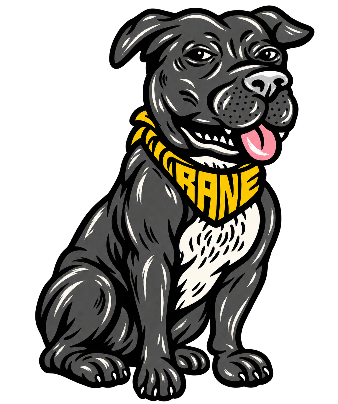 Bane, Cargo’s dog mural illustration